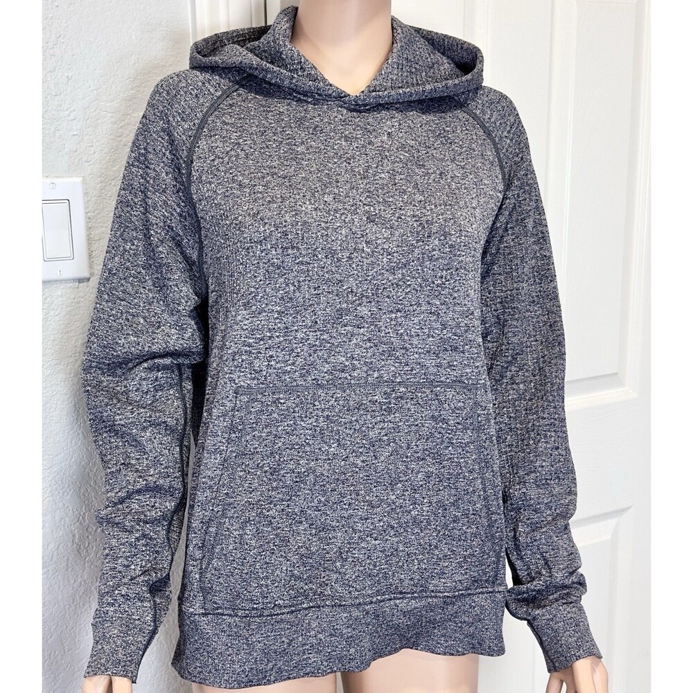 Lululemon Engineered Warmth Hoodie Mens S Merino Wool Blend Gray Knit Pullover